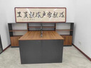 木本詩(shī)辦公桌椅組合簡(jiǎn)約現(xiàn)代職員桌工位屏風(fēng)隔斷卡位電腦桌辦公家具財(cái)務(wù) T型2人左右柜140*280*110cm 組裝(自行安裝) 曬單實(shí)拍圖