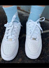 NIKE 官方正品 AIR FORCE 1 LE (GS) 兒童空軍一號(hào)低幫純白休閑運(yùn)動(dòng)鞋 DH2920-111 37.5 曬單實(shí)拍圖