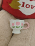 ins高顏值生日禮物送女生伴手禮郁金香陶瓷杯子禮盒裝花朵馬克杯 郁金香--GIFT禮盒【全套】 曬單實(shí)拍圖