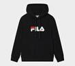 FILA斐暖科技|斐樂(lè )官方情侶款連帽衛衣2025冬季新款寬松針織長(cháng)袖上衣 正黑色-BK XL 180/100A/XL 曬單實(shí)拍圖