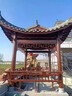 戶(hù)外仿古長(cháng)廊涼亭防腐木古建涼亭實(shí)木景觀(guān)文化連廊公園庭院休閑亭 褐色 小青瓦長(cháng)廊/每平方 曬單實(shí)拍圖