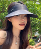 目丸無痕一體防曬帽女防紫外線太陽帽夏季運動大帽檐空頂可折疊遮陽帽 曬單實拍圖