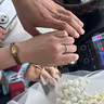 中國黃金蒹葭白露戒指情侶對戒求婚情侶銀戒指七夕情人節(jié)禮物生日禮物女友 【999足銀】蒹葭情侶對戒 曬單實拍圖