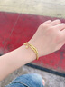 中國黃金（CHINA GOLD）黃金手鏈女五帝錢(qián)幣納福足金手串編織手繩教師節禮物送男女友愛(ài)人 五帝錢(qián)幣手繩【紅金繩】中金禮盒 約0.9g 曬單實(shí)拍圖