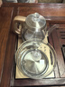 開品 全自動(dòng)底部上水感應(yīng)續(xù)水燒水壺 家用辦公電茶爐燒水消毒電熱水壺 嵌入式玻璃燒水壺茶桌一體套裝 1L 香檳金 20X37CM 燒水煮杯 桶水款 曬單實(shí)拍圖