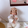 貝娜茜嬰兒帽子秋冬季寶寶毛線(xiàn)帽嬰幼兒針織帽護耳保暖秋冬天加厚男女小 大耳熊-咖色 5-18個(gè)月（42-47.5CM） 曬單實(shí)拍圖