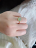 小米星和田玉戒指女晴水和田玉指環(huán)小眾設計輕奢感玉石尾戒 冰深晴 曬單實(shí)拍圖