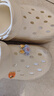 名創(chuàng  )優(yōu)品（MINISO）洞洞鞋男女夏季外穿涼鞋防滑厚底踩屎感包頭涼拖鞋 卡其+海洋星星 曬單實(shí)拍圖