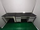 洛熤實(shí)驗室工作臺鋼木邊臺中央臺學(xué)校實(shí)驗桌試驗臺化驗室操作臺實(shí)驗臺 1.5米鋼木邊臺（帶工作位） 曬單實(shí)拍圖