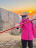 伯希和（Pelliot）[巖殼]戶外硬殼沖鋒衣男女夏季防水防風(fēng)登山外套124101048粉L 曬單實拍圖