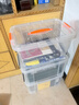 百圣牛塑料箱特大號收納箱周轉箱帶蓋加厚透明整理箱儲物箱 60#【長(cháng)41寬28高23cm】手提式 曬單實(shí)拍圖