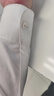 羅蒙（ROMON）純色商務(wù)職業(yè)正裝男士白襯衫通勤工裝男裝長袖襯衣男CSZH01白色43 曬單實拍圖