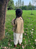 幼歌（YOUGE）嬰幼兒秋季新款純棉復古百搭燈芯絨長褲簡約柔軟休閑褲 米色 (66-90兩用襠) 90 cm 曬單實拍圖