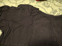 冰絲睡衣男士夏季家居服套裝莫代爾無痕圓領(lǐng)薄款短袖男t恤 黑色【短袖+短褲】 4XL 【建議175-195斤】 曬單實拍圖
