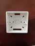 國際電工86型通用明裝底盒加厚PVC明盒明線底盒面板開關(guān)盒插座接線盒 86型明裝PVC底盒【白色】 曬單實拍圖