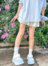 小野七天可愛卡通厚底EVA洞洞鞋女款2025新款夏季外穿增高跟沙灘海邊拖鞋 海藍色星星小熊 【36-37】碼 曬單實拍圖
