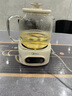 美的（Midea）花漾0膠水全玻璃全自動養(yǎng)生壺 辦公室多功能煮茶壺 燒水壺恒溫電熱水壺煮茶器花茶壺1L YS10B101 曬單實(shí)拍圖