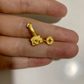 菜百首飾 黃金吊墜 小如意黃金吊墜不含鏈 計(jì)價(jià) 約2.15克七夕禮物 曬單實(shí)拍圖