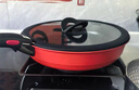 特福（Tefal）可拆卸煎鍋26cm可變烤盤餐具電磁爐烤箱燃?xì)庠钔ㄓ?曬單實(shí)拍圖