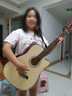 維卡斯（WEIKASI）民謠吉他初學(xué)者木吉他單板新手入門練習(xí)琴guitar吉它學(xué)生男女樂器 38英寸原木色+禮包【初學(xué)推薦】 曬單實(shí)拍圖