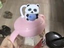 貝親兒童牛奶杯1-3歲寶寶喝水喝奶PPSU直飲奶瓶雙吸管水杯 粉色330mL 曬單實(shí)拍圖