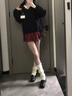 良人訪黑透膚光腿神器春秋冬款裸感假透肉絲襪女空姐灰加厚絨打底連褲襪 黑透膚 1條裝 L (建議體重90-120斤) 曬單實拍圖