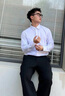 花花公子（PLAYBOY）長(zhǎng)袖襯衫男襯衣免燙抗皺彈力春秋季男士商務(wù)休閑正裝純色帥氣男裝 8066白色有口袋長(zhǎng)袖 XL 曬單實(shí)拍圖
