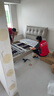 喜臨門真皮雙人大床現(xiàn)代簡(jiǎn)約風(fēng)主臥臥室婚床家具 暖暖[床架] 銀鼠灰+白騎士plus床墊 1.5*2米 曬單實(shí)拍圖