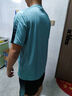 艾倫伯頓運動套裝男速干衣夏季跑步短袖健身衣服冰絲t恤短褲羽毛球訓(xùn)練服 藍綠【冰絲 速干 運動】 3XL 【160-175斤】 曬單實拍圖
