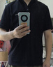 卡賓男裝索羅那涼感POLO衫24夏高周短袖上衣 煤黑01 50  曬單實拍圖