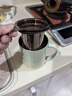 膳魔師（THERMOS）馬克杯不銹鋼茶杯大容量把手杯保溫咖啡杯團購生日禮物TEMC 【鍍鈦茶漏】青提茉莉 400ml 曬單實(shí)拍圖
