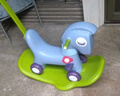 babycare兒童搖搖馬五合一小木馬嬰兒節(jié)日周歲禮物玩具蒙因藍(lán) 曬單實拍圖