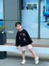小豬彼特女童秋裝套裝超好看2025年新款春秋衛(wèi)衣兒童秋季連衣裙百褶短裙子 1566粉色+4940黑色 170 cm 曬單實拍圖