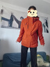 鴨鴨（YAYA）王一博同款冰殼沖鋒衣羽絨服男冬季新款三合一戶外三防情侶外套HY 焦橙色 L /175 曬單實(shí)拍圖