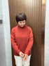 恒源祥100純羊毛衫女秋冬加厚半高領中老年媽媽裝繡花羊毛打底毛衣大碼 磚紅 M 建議95斤以下 曬單實拍圖