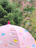 牧萌兒童雨傘女孩男童幼兒園小學(xué)生寶寶專用輕便小傘 粉色公主恐龍 曬單實拍圖