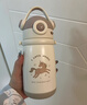 貝易（BEIE）音樂(lè)家兒童保溫杯寶寶吸管杯大容量嬰兒防嗆小學(xué)生水杯316L不銹鋼 曬單實(shí)拍圖