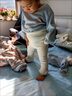 G.DUCKKIDS小黃鴨兒童打底褲女童連褲襪嬰兒褲襪春秋外穿長(cháng)褲女孩寶寶打底襪 白色 80 尺碼6-12月【75-85cm】 曬單實(shí)拍圖