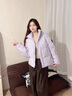 波司登（BOSIDENG）25年新款羽絨服男女情侶短款90絨立領(lǐng)冬季保暖時(shí)尚外套B250246360 灰紫檀6443 M 165/88A 體重約110-120斤 曬單實(shí)拍圖