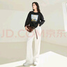 對白【杜鵑同款】新復(fù)古回潮水洗牛仔褲女2025年秋季新款白色直筒褲子 法式牛仔白 26 曬單實(shí)拍圖