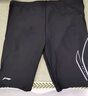 李寧（LI-NING）泳褲男士防尷尬極簡泳衣五分訓練游泳褲 3031 黑色 XL  曬單實拍圖