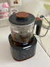 格麗思（GREENIS）煮茶壺養生壺 純鈦噴淋式加熱煮茶器一體式燒水壺蒸茶壺 辦公室蒸茶器茶水分離 電茶壺圍爐煮茶 深空灰禮盒裝（純鈦壺底-單直筒茶漏） 曬單實(shí)拍圖