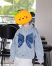 MiniPeace太平鳥(niǎo)童裝秋新女童牛仔外套FBBJF3215 波羅的海藍 140cm 曬單實(shí)拍圖