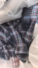多多家【鹽系文藝風(fēng)】男童襯衫2025秋季帥氣清爽小藍格長(cháng)袖兒童純棉上衣 曬單實(shí)拍圖
