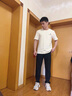 啄木鳥冰絲褲子男夏季薄款彈力速干高檔休閑褲男大碼透氣戶外運動直筒褲 黑色直筒+灰色直筒【2條裝】 XL 【115-135斤】 曬單實拍圖