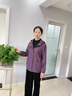 啄木鳥洋氣媽媽秋裝外套2025新款中老年女花色加絨加厚夾克中年寬松棉衣 紫色 品牌單風(fēng)衣外套 2XL 建議穿105-120斤 曬單實(shí)拍圖