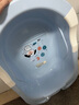 日康（rikang） 浴盆 嬰兒洗澡盆嬰兒浴盆 加大加厚帶浴床適用0-6歲 藍(lán)色 8001 曬單實(shí)拍圖