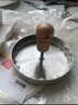 烤樂(lè )仕木柄款牛肉餅模具304不銹鋼+隔肉紙100張壓肉神器漢堡肉餅 曬單實(shí)拍圖