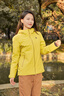 KOLON SPORT/可隆戶(hù)外羽絨服 女士防水防風(fēng)透濕連帽沖鋒衣 LKDJ5WN132-MU 芥末黃 S 160/84A 曬單實(shí)拍圖