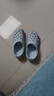 名創(chuàng)優(yōu)品（MINISO）洞洞鞋男女夏季外穿沙灘涼鞋防滑厚底踩屎感包頭涼拖鞋 藍(lán) 40-41 曬單實拍圖